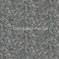   Limonta MAKALLE II vlies, vinyl anyagú kék, barna, szürke színű 3d, chevron, absztrakt modern tapéta