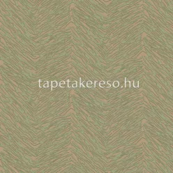   Limonta MAKALLE II vlies, vinyl anyagú zöld, barna színű 3d, chevron, absztrakt modern tapéta