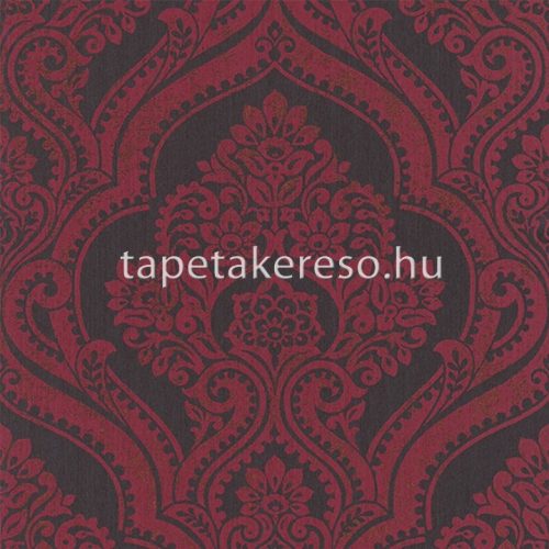 Rasch textil Valentina vlies, textil anyagú barna, bordó színű barokk klasszikus tapéta