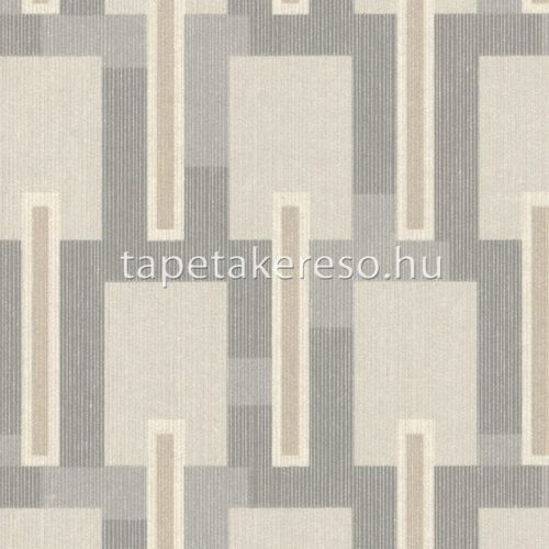 Emil & Hugo Oxford vlies, textil anyagú szürke, barna színű geometriai modern, natural tapéta