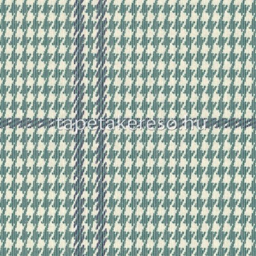 Emil & Hugo Oxford vlies, textil anyagú beige, zöld színű kockás, tyúkláb modern, natural tapéta