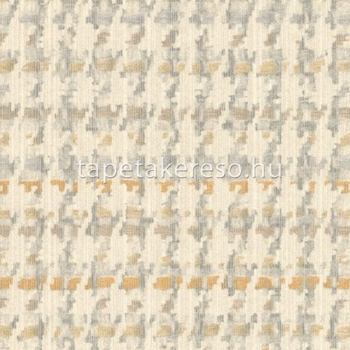 Emil & Hugo Oxford vlies, textil anyagú beige, szürke, barna színű tyúkláb, textilhatású modern, natural tapéta