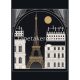 Casadeco Beauty Full Image vlies anyagú fekete, fehér, arany színű eiffel tornyos modern poszter