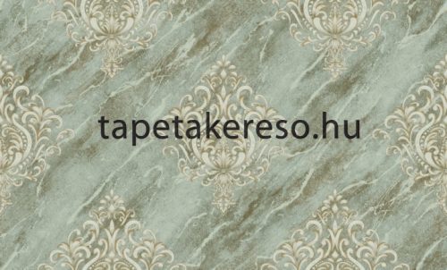 Ravenna Yazmin vlies, vinyl anyagú szürke, beige, arany, barna színű márványos, barokk klasszikus tapéta
