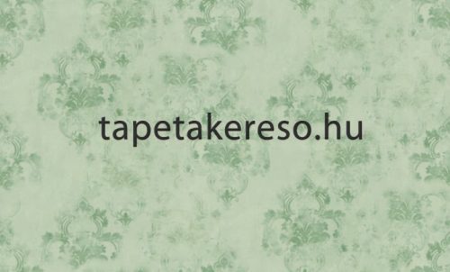 Ravenna Yazmin vlies, vinyl anyagú beige, zöld színű koptatott, foltos, barokk klasszikus tapéta