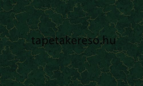 Ravenna Yazmin vlies, vinyl anyagú zöld, arany színű foltos, márványos klasszikus tapéta