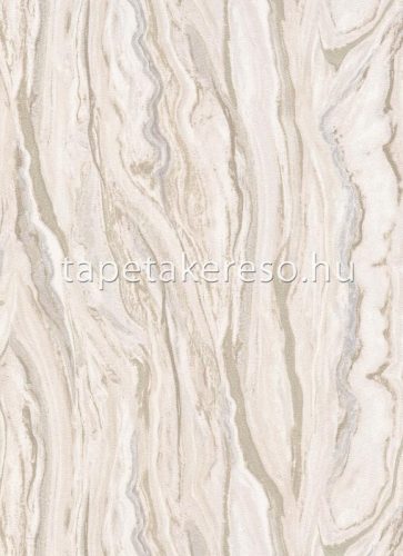 Erismann Elle Decoration vlies anyagú rózsaszín, barna, szürke színű márványos, hullámos modern tapéta