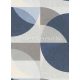 Erismann Elle Decoration vlies anyagú kék, barna, szürke, vajszínű színű geometriai modern tapéta