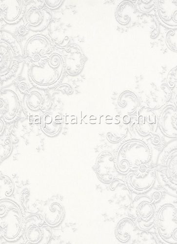 Erismann Elle Decoration vlies anyagú fehér, ezüst, csillámos színű barokk klasszikus tapéta