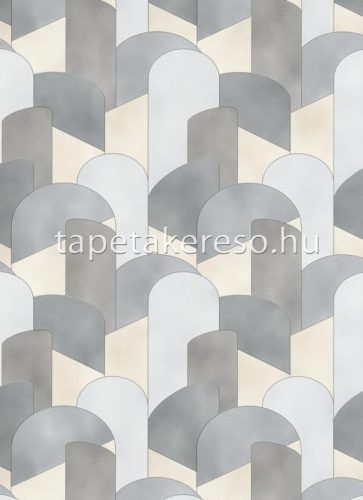 Erismann Elle Decoration vlies anyagú vajszínű, szürke, csillámos színű geometriai, 3d modern tapéta