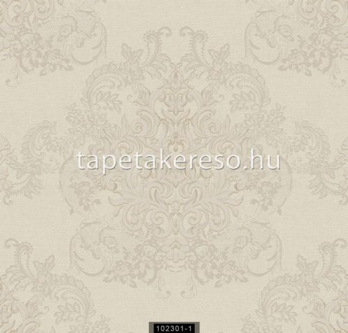 Ravenna Munira vinyl, vlies anyagú vajszínű színű barokk klasszikus tapéta