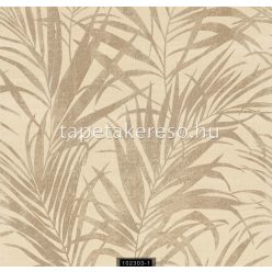   Ravenna Munira vinyl, vlies anyagú beige, barna színű leveles modern tapéta
