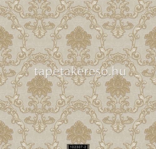 Ravenna Munira vinyl, vlies anyagú beige, barna színű barokk klasszikus tapéta