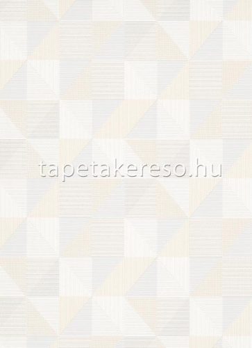 Erismann Finesse habos, vlies anyagú beige, szürke színű geometriai retro tapéta