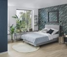 Erismann Casual Chic vlies, vinyl anyagú kék, barna színű hullámos, 3d modern tapéta