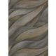 Erismann Casual Chic vlies, vinyl anyagú fekete, szürke, barna színű hullámos, 3d modern tapéta