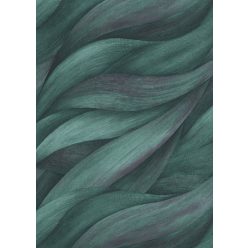   Erismann Casual Chic vlies, vinyl anyagú lila, fekete, türkiz színű hullámos, 3d modern tapéta