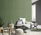 Erismann Casual Chic vlies, vinyl anyagú zöld színű geometriai, koptatott modern tapéta
