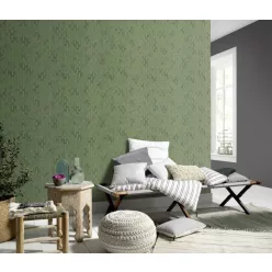   Erismann Casual Chic vlies, vinyl anyagú zöld színű geometriai, koptatott modern tapéta