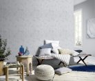 Erismann Casual Chic vlies, vinyl anyagú szürke, fekete színű geometriai, koptatott modern tapéta