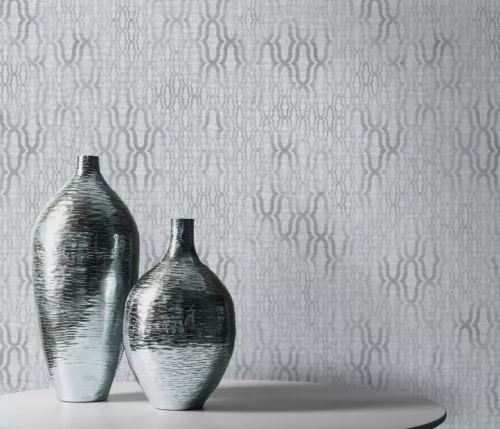 Erismann Casual Chic vlies, vinyl anyagú szürke, fekete színű geometriai, koptatott modern tapéta