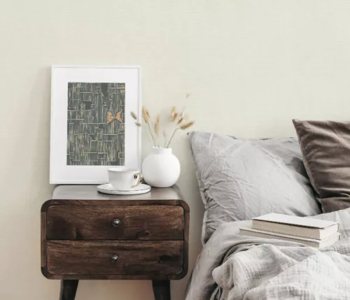 Erismann Casual Chic vlies, vinyl anyagú törtfehér színű egyszínű, struktúrált modern tapéta