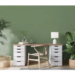   Erismann Casual Chic vlies, vinyl anyagú zöld színű egyszínű, struktúrált modern tapéta