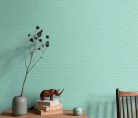 Erismann Casual Chic vlies, vinyl anyagú türkiz színű egyszínű, struktúrált modern tapéta