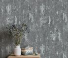 Erismann Casual Chic vlies, vinyl anyagú szürke, ezüst színű foltos modern tapéta
