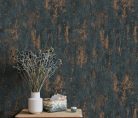 Erismann Casual Chic vlies, vinyl anyagú fekete, bronz színű foltos modern tapéta