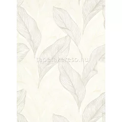   Erismann Collage habos, vlies anyagú beige, rosegold színű leveles modern tapéta