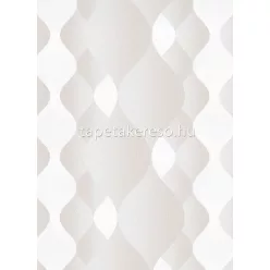   Erismann Collage habos, vlies anyagú fehér, beige színű hullámos modern tapéta