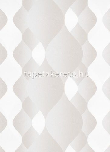 Erismann Collage habos, vlies anyagú fehér, beige színű hullámos modern tapéta