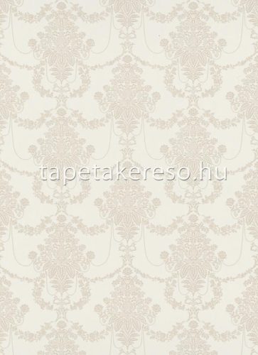 Erismann Versailles vlies, vinyl anyagú beige, fehér színű barokk klasszikus tapéta