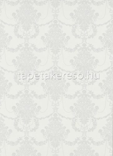 Erismann Versailles vlies, vinyl anyagú fehér, ezüst színű barokk klasszikus tapéta