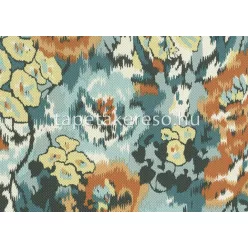   Jannelli & Volpi Missioni Home Wallcoverings 04 vlies, vinyl anyagú szürke, kék, narancssárga, barna, fehér színű virágos modern tapéta