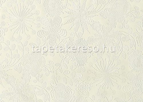 Jannelli & Volpi Missioni Home Wallcoverings 04 vlies, vinyl anyagú törtfehér színű virágos, etno modern tapéta