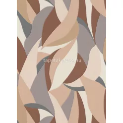  Erismann Elle Decoration 3 vlies, vinyl anyagú barna, beige, arany, szürke színű absztrakt, leveles modern tapéta