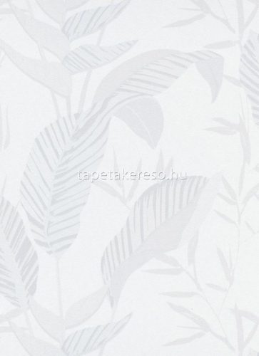 Erismann Elle Decoration 3 vlies, vinyl anyagú szürke, fehér, csillámos színű leveles modern tapéta