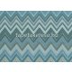 Jannelli & Volpi Missioni Home Wallcoverings 04 vlies, vinyl anyagú kék, türkiz, barna, szürke színű chevron, textilhatású, zig-zag modern tapéta