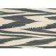 Jannelli & Volpi Missioni Home Wallcoverings 04 vlies, vinyl anyagú fehér, fekete színű zig-zag modern tapéta