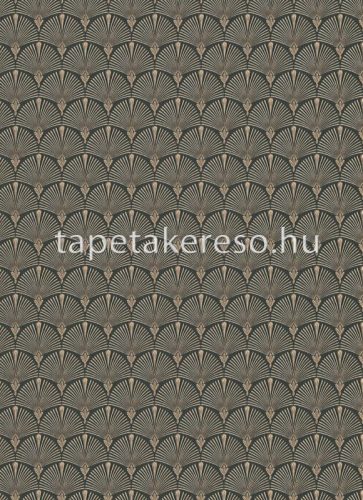 Erismann Versailles vlies, vinyl anyagú fekete, arany színű art deco modern tapéta