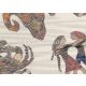 Jannelli & Volpi Missioni Home Wallcoverings 04 vlies, vinyl anyagú beige, barna, kék, fekete színű ember, halas, állatos, kötött modern tapéta