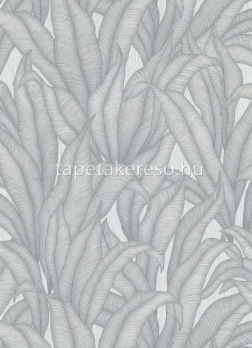 Erismann Fashion for Walls 4 vlies, vinyl anyagú szürke, ezüst színű leveles modern tapéta
