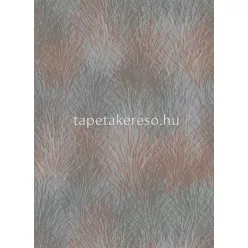  Erismann Collage habos, vlies anyagú szürke, bronz színű növényes modern tapéta