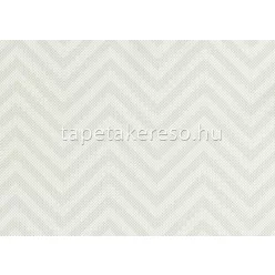   Jannelli & Volpi Missioni Home Wallcoverings 04 vlies, vinyl anyagú fehér, szürke színű chevron, textilhatású, zig-zag modern tapéta