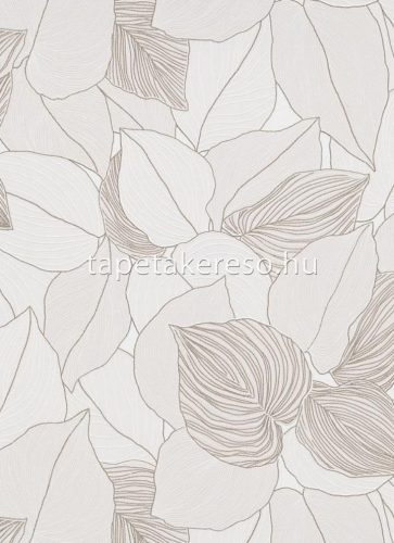 Erismann Collage habos, vlies anyagú beige, barna, csillámos színű leveles modern tapéta