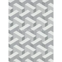   Erismann Collage habos, vlies anyagú szürke, fekete, fehér színű 3d, geometriai modern tapéta
