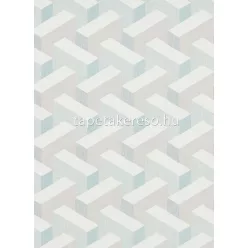   Erismann Collage habos, vlies anyagú fehér, beige, zöld színű 3d, geometriai modern tapéta