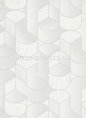 Erismann Collage habos, vlies anyagú fehér, szürke színű 3d, geometriai modern tapéta